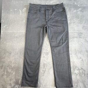 Levis 511 Jeans Mens Size 36x29 Slim Fit Straight Leg Med Wash Black Denim